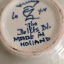 DELFT Small Teapot & Warmer Stand Zenith A 1749 760A Blue Floral RARE Vtg Image 8