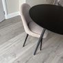 Round 100cm kitchen dining table with four chairs Image 5