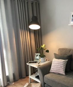 Grey 90x90 Eyelet Curtains