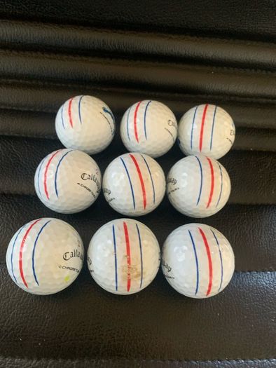(9) Callaway triple track ChromeTour golf balls