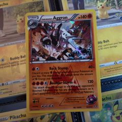 Team Magma's Aggron ! Holo Rare ! from Double Crisis Set ! 2015 ! Pokemon Card !