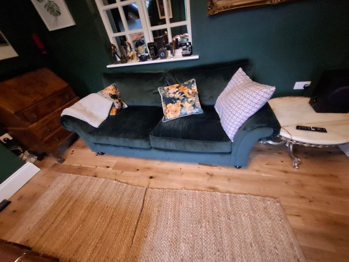 Velvet sofa