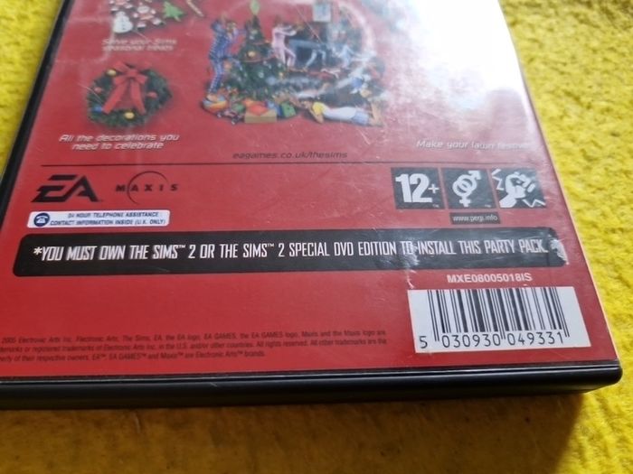 The Sims 2 Christmas party pack Pc Cd Rom Games Original