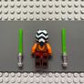 lego Star Wars sw0452 Ahsoka Tano (Padawan) minifigure- Reddish Brown Backless Vest with Necklace and Belt Image 2