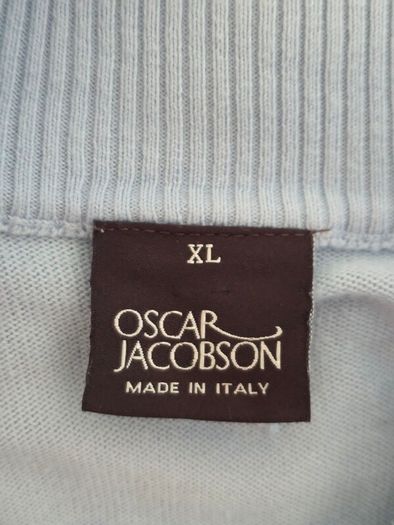 Oscar Jacobson Men's Quarter Zip Knit Jumper Size XL
