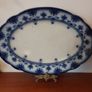 Fabulous Pair of Antique Flow Blue Victorian Graduated Platters, "Dudley" Pattern, by Ford & Sons, Burslem, Stoke-on-Trent, Circa 1893-1908, Perfect for Display Image 4