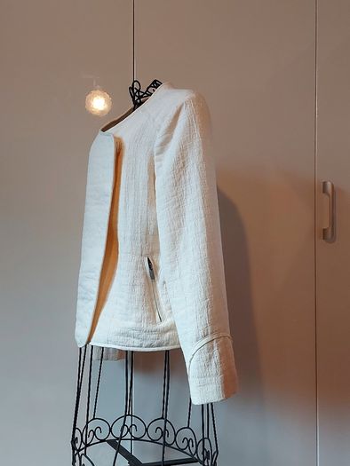 Mint Velvet cream blazer jacket 12