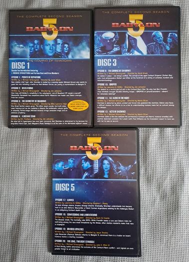 BABLYON 5 DVD box sets (Region 2)