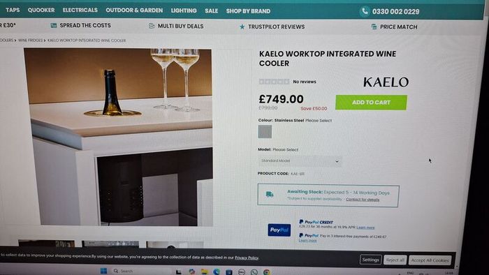 Wine Cooler (kaelo Counter Top Wine Cooler) PRICE DROP