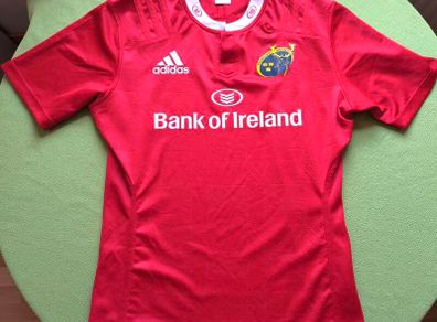 2016/17 Munster Rugby Adidas Tight Fit Jersey Size L Adults