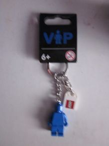 LEGO VIP Keyring Blue Monochrome Minifigure Keychain New with Tag Minifig