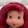 Strawberry Shortcake Playmates Berry Sweet Scooter and Custard Doll only approx. 17cm. Used Please see photos Image 3