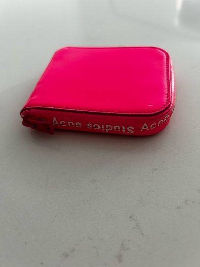 Acne Kei Leather Zip-Around Wallet