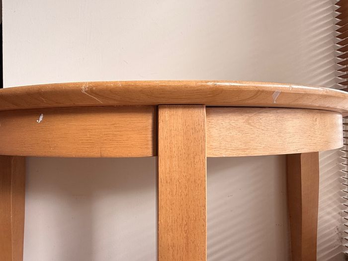 Wooden Half Moon Console / Hall Table