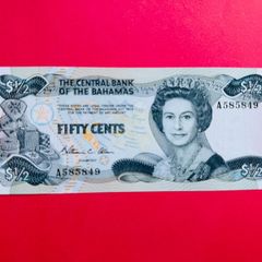 Bahamas   50 CENTS  .   Pick  42a. Uncirculated