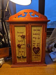 Vintage Wardrobe Decorative Trinket/ Jewellery Storage Box