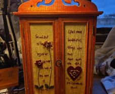 Vintage Wardrobe Decorative Trinket/ Jewellery Storage Box