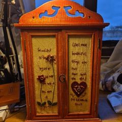 Vintage Wardrobe Decorative Trinket/ Jewellery Storage Box