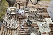 Silver plate plus others x 10