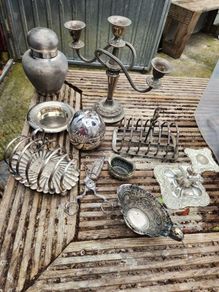 Silver plate plus others x 10