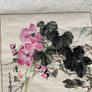 Vintage Chinese Traditional Scroll Watercolor Painting Birds Silk Image 7