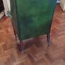 Georgian Green Leather Library Chair Image 2