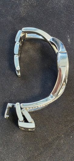 DKNY Crosswalk Crystal Ladies Watch NY-4716 Silver Stainless Steel Twist Bangle