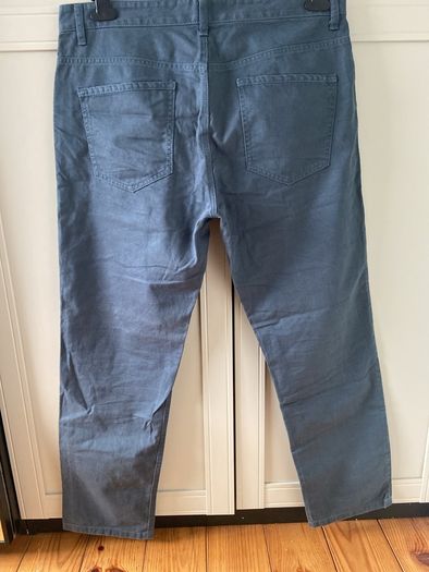 Next Men's Blue Grey Straight fit Chinos 36R
