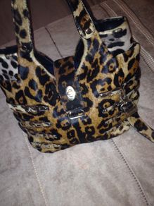 Jimmy choo lepard pony hair bag