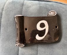 Ceramic house sign 9/6
