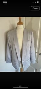 Gap dove grey lined jacket size 14