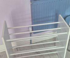 White shoe rack/storage unit