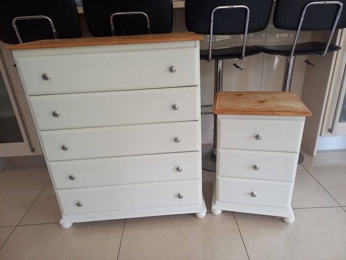 chest of drawers and matching locker