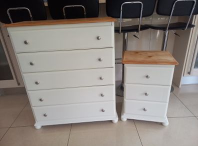 chest of drawers and matching locker