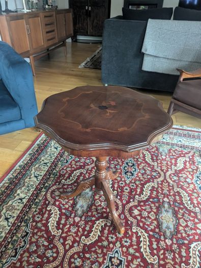 Small antique lamp table