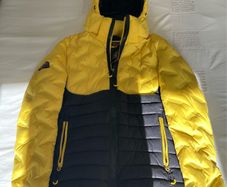 Brand new cyber yellow superdry padded jacket