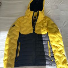 Brand new cyber yellow superdry padded jacket