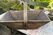 Antique Wooden Trug Harvest Basket