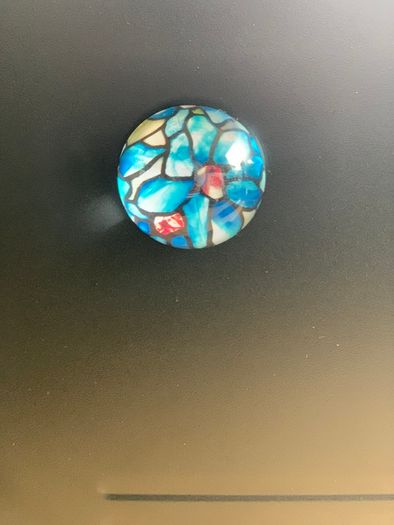 Glass set of Six Domed Magnets