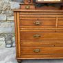 Late Victorian Oak Dressing Chest With Mirror. Image 2