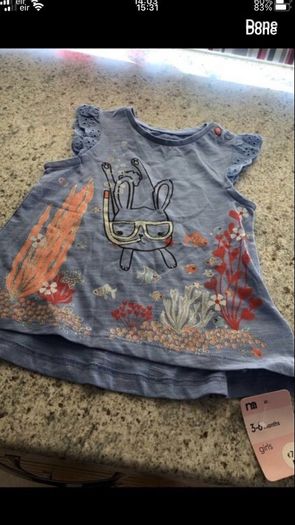 Girls BNWT teeshirt 3/6 mths
