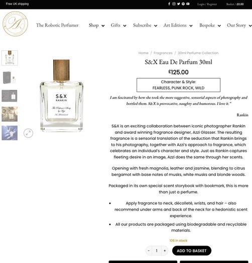 The Perfumers Story by Azzi - S&X Rankin Eau de Parfum 30ml