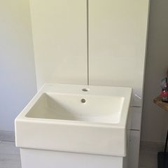 bathroom units and sink