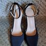 Closed Toe Black Heels...size 4 Image 2