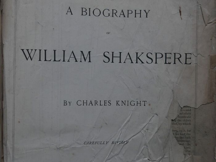 Antique (big and heavy) Imperial Shakespeare 1800s, Charles Knight, ,Volume 1