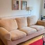 3-seater sofa - cream textured fabric Image 4