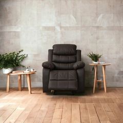 FINAL UNITS Bargain Recliner Chair Black & Brown