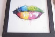 Patrice Muriano  Candy Mouth Framed Wall Art