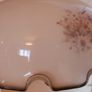 Vintage Large Opaline Glass Pull Down Pendant Light with Wood Handle Image 8