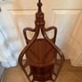Pair of Large Antique Sheraton Style Inlaid Mahogany 3-Tier Stands Image 4